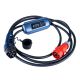 Imagen adicional Cable para coches eléctricos AK-EC-12 CEE 5pin / Type2 LCD 3-fases 16A 11kW 5m