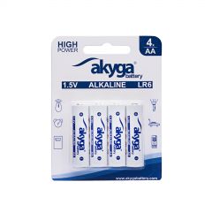 Pila alcalina AA LR6 Akyga AKY2068 1.5V / 3050mAh 4pcs