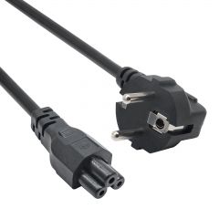 Cable de alimentación Hoja de Trébol 1.0m AK-NB-08C