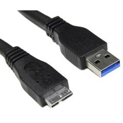 Cable USB 3.0 A-microB 1.8m AK-USB-13