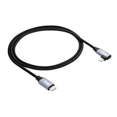 Ángulo Cable USB type C / Ligtning 1m AK-USB-56 30W Malla