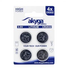 Batería de litio CR2032 Akyga AKY2100 3V / 210mAh 4pcs