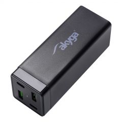 Cargador USB AK-CH-17 Charge Brick 2x USB-A + 2x USB-C PD 5-20 V / max 3.25A 65W Quick Charge 4+