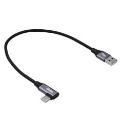 Ángulo Cable USB type C / USB-A 30 cm AK-USB-58 60W Malla