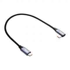 Ángulo Cable USB type C / USB type C 30cm AK-USB-53 60W Malla