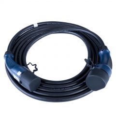 Cable para coches eléctricos AK-EC-09 Type2 / Type2 1-fase 32A 7.2kW 6m