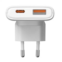 Cargador AK-CH-31 USB-A + USB-C PD 5-20V / max. 3.25A 65W Quick Charge 4+ GaN