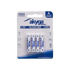 Pila alcalina AAA LR03 Akyga AKY1971 1,5V / 1300mAh 4pcs