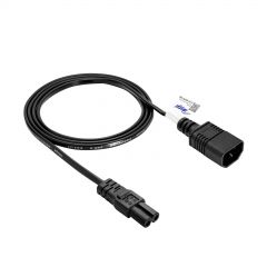 Cable de alimentación IEC C7 / C14 1.5m AK-PC-15A