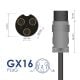 Imagen adicional Fuente de alimentación AK-EV-23 84V / 2A 168W GX16 3-pin 12mm