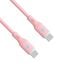 Imagen adicional Cable USB type C / USB type C 1m AK-USB-66 60W Silicona Rosa