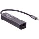 Imagen adicional Hub AK-AD-66 USB type C - USB 3.0 3-portowy + Ethernet