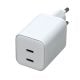 Imagen adicional Cargador USB AK-CH-29 2x USB-C PD 5-20V / max. 3A 45W Quick Charge 3.0 GaN